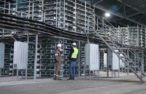 A mining farm operating with multiple rigs