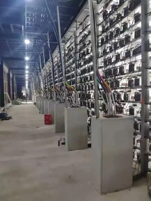 High-performance Bitcoin mining rig in a Northern European facility